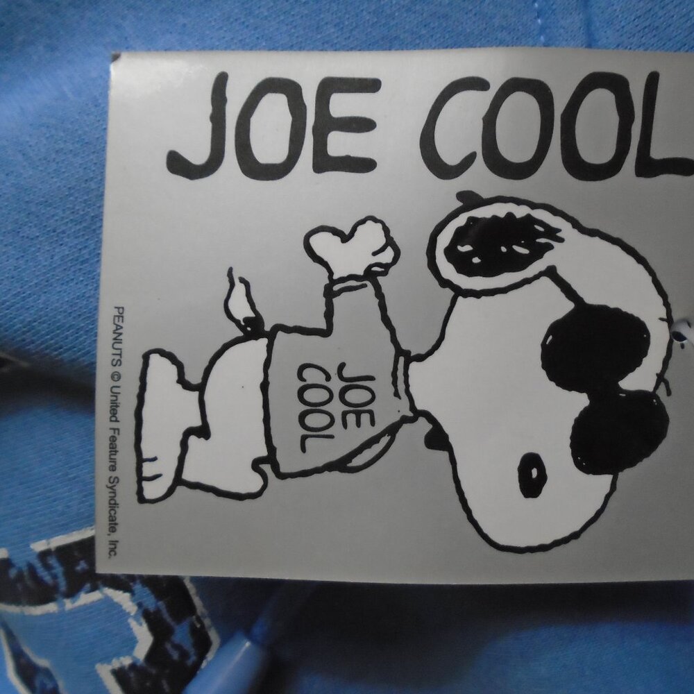 Snoopy Blue Hooded Sweatshirt Size XL NWT - Picture 4 of 5